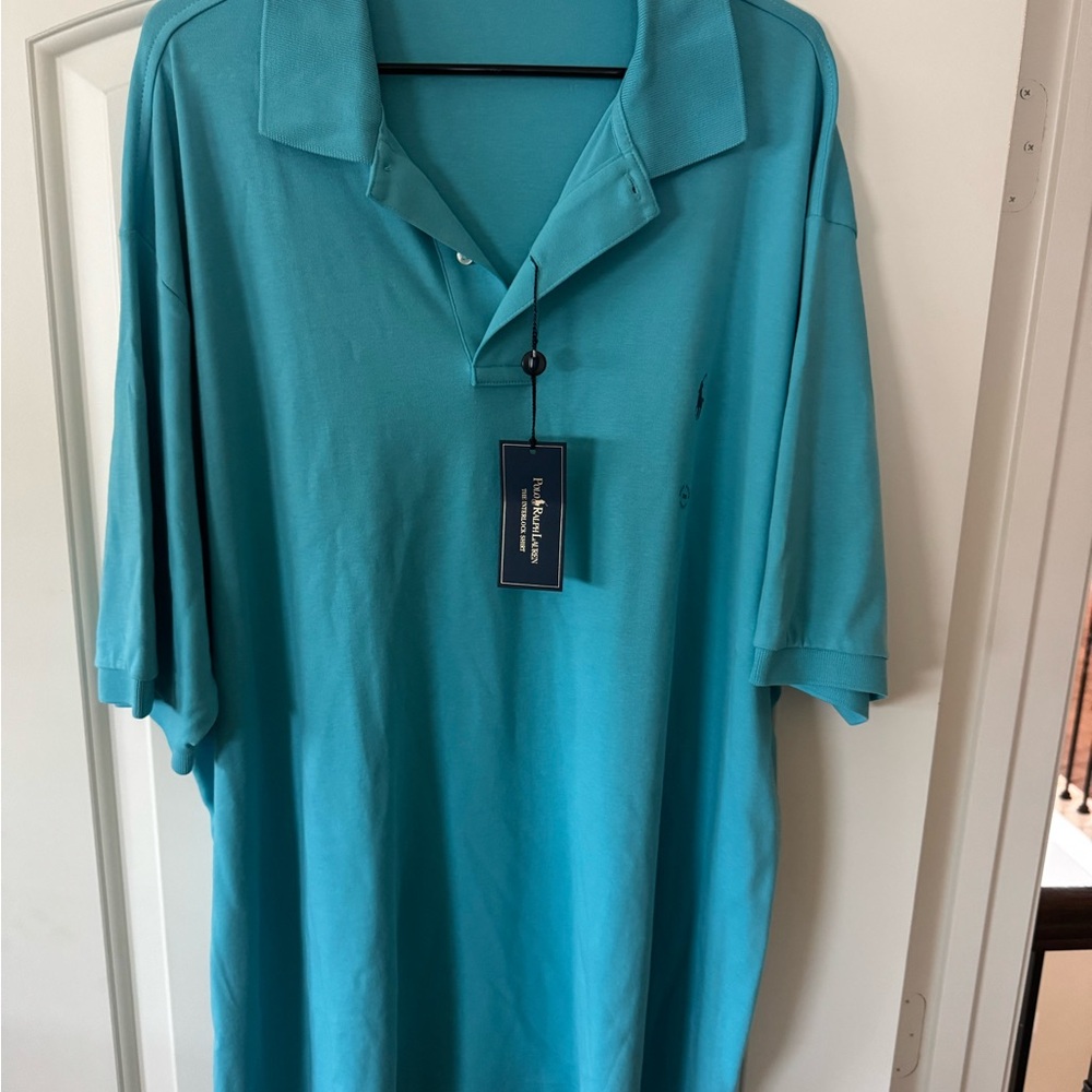 Ralph Lauren Blue Polo Shirt Classic Design